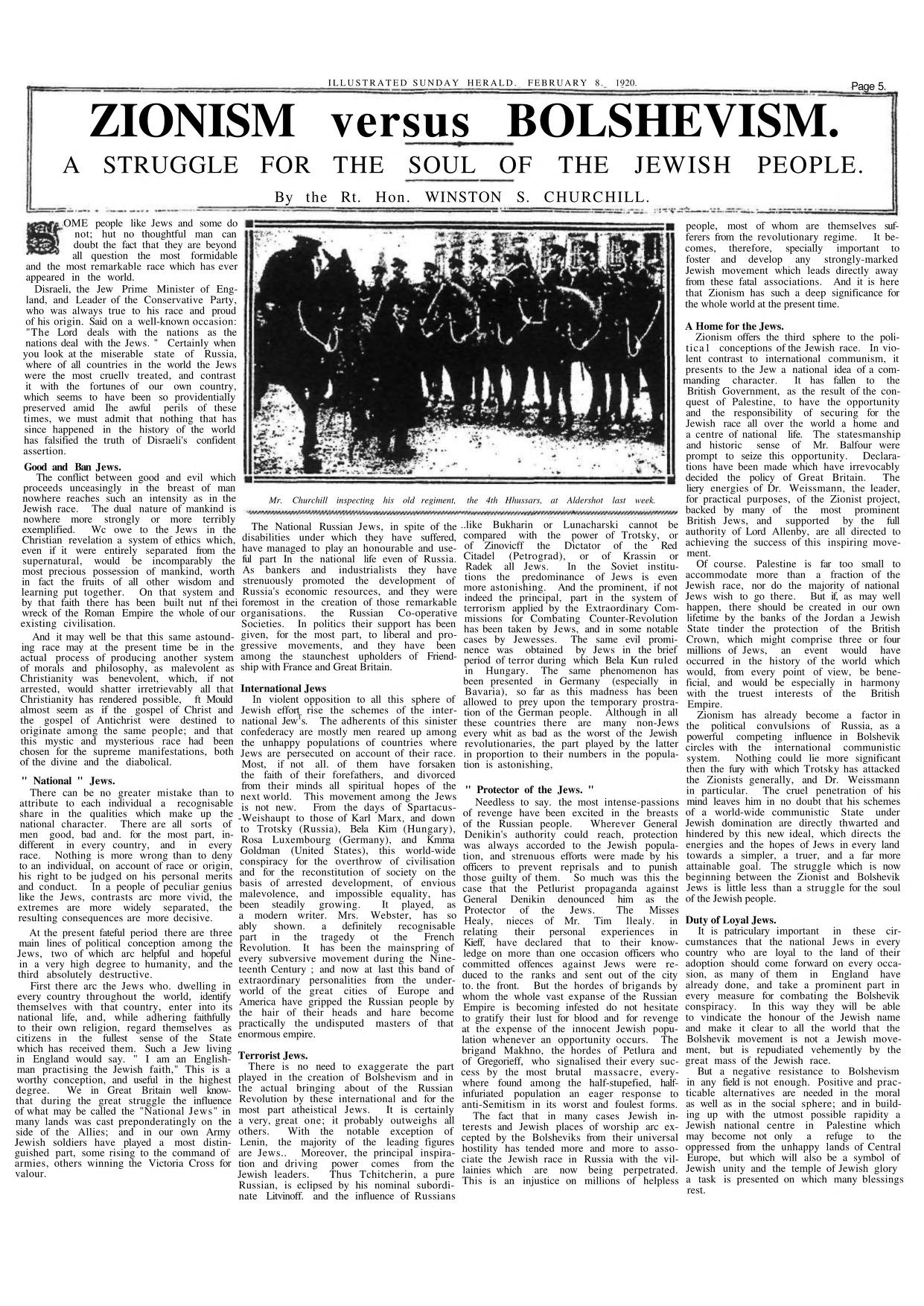 Zionism versus Bolshevism